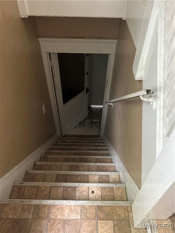 50 Hubbell Ave, Buffalo, NY 14220 - staircase with baseboards