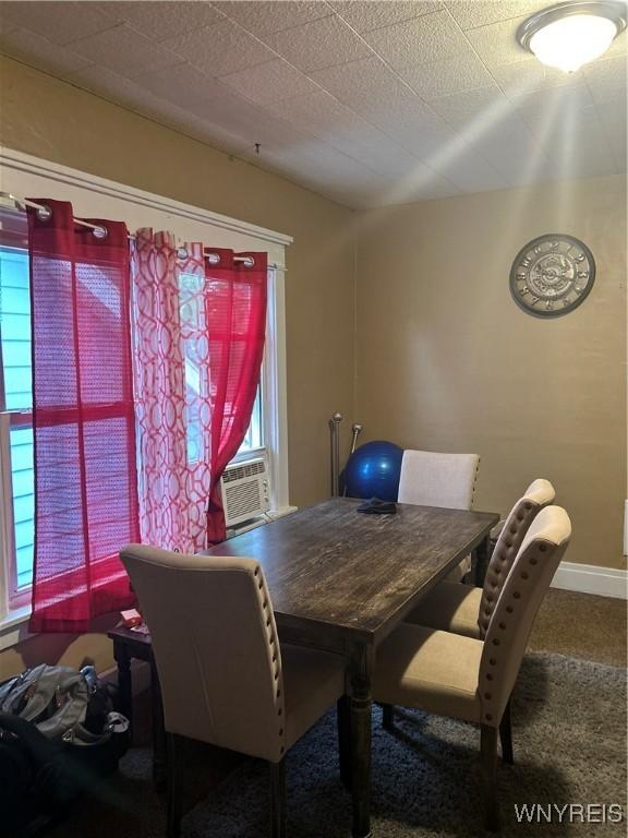 50 Hubbell Ave, Buffalo, NY 14220 - dining space featuring cooling unit and carpet