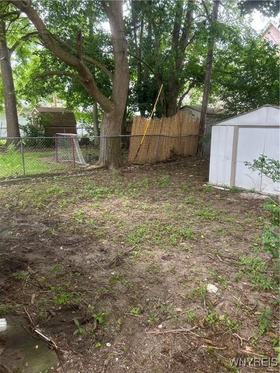 50 Hubbell Ave, Buffalo, NY 14220 - view of yard featuring a shed