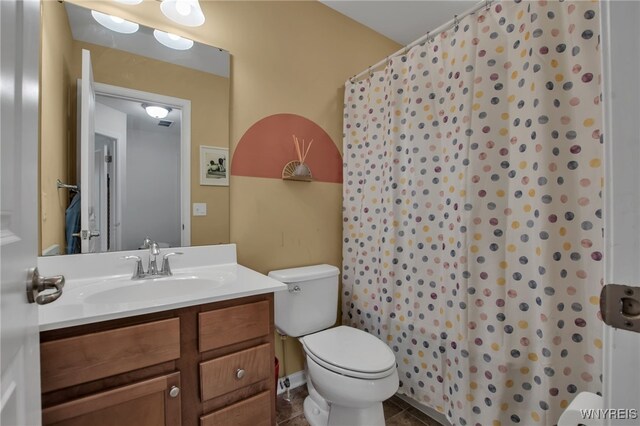 5 Scooter Ln, Hamburg, NY 14075 - full bathroom featuring vanity, tile patterned flooring, and curtained shower