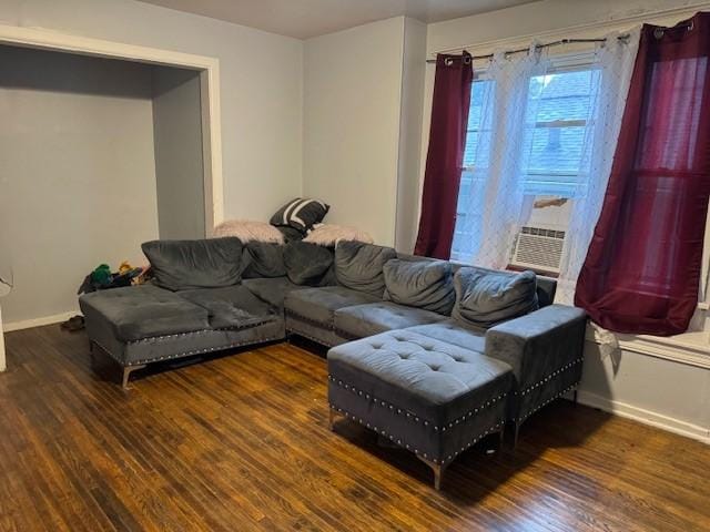 355 Champlain St Unit 353, Rochester, NY 14611 - living room with wood finished floors and cooling unit