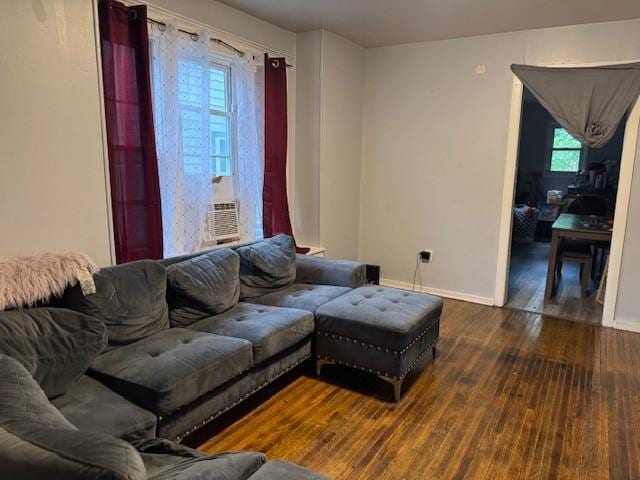 355 Champlain St Unit 353, Rochester, NY 14611 - living room featuring hardwood / wood-style floors and cooling unit