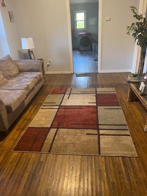 355 Champlain St Unit 353, Rochester, NY 14611 - living area with wood-type flooring and baseboards