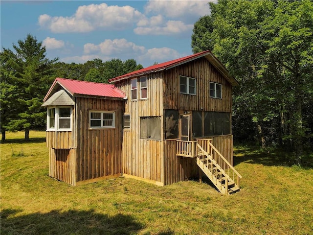 672 Backus Rd, New Lisbon, NY 13415 - view of outdoor structure featuring stairs