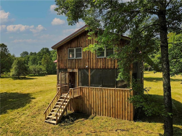 672 Backus Rd, New Lisbon, NY 13415 - exterior space featuring stairs