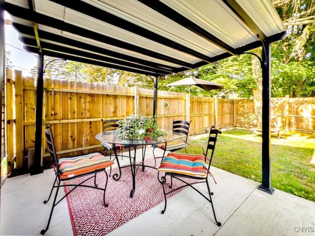 9242 Sixty Rd, Lysander, NY 13135 - fenced backyard with a patio