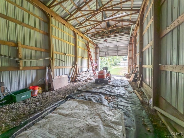 9242 Sixty Rd, Lysander, NY 13135 - garage featuring metal wall