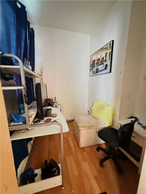 188 5th St, Rochester, NY 14605 - office area featuring wood finished floors
