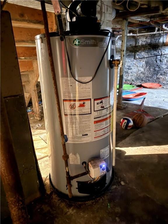 188 5th St, Rochester, NY 14605 - utility room featuring water heater