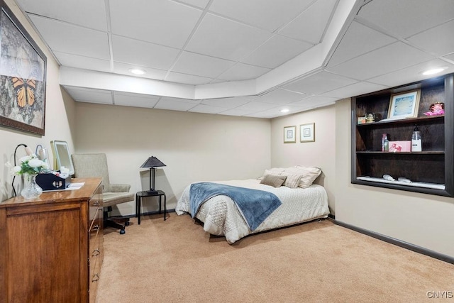 117 Shoreview Dr, Clay, NY 13090 - bedroom with carpet floors, a paneled ceiling, and recessed lighting