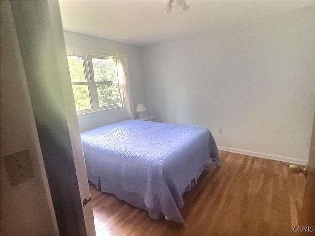 313 Chestnut St, Oswego, NY 13126 - bedroom featuring wood finished floors and baseboards