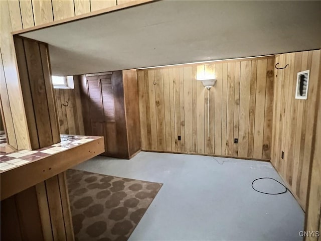313 Chestnut St, Oswego, NY 13126 - bonus room with wooden walls