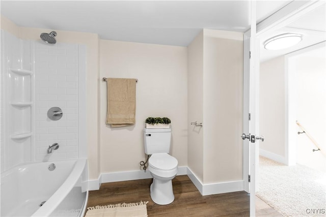 161 Forrest St, Deerfield, NY 13502 - full bathroom featuring wood finished floors and bathtub / shower combination