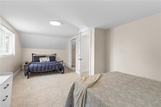 161 Forrest St, Deerfield, NY 13502 - carpeted bedroom with lofted ceiling and baseboards