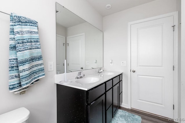 52 Winterbrook Dr, Amherst, NY 14228 - bathroom featuring double vanity and wood finished floors