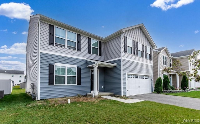 52 Winterbrook Dr, Amherst, NY 14228 - traditional-style home featuring a garage, a front yard, and asphalt driveway