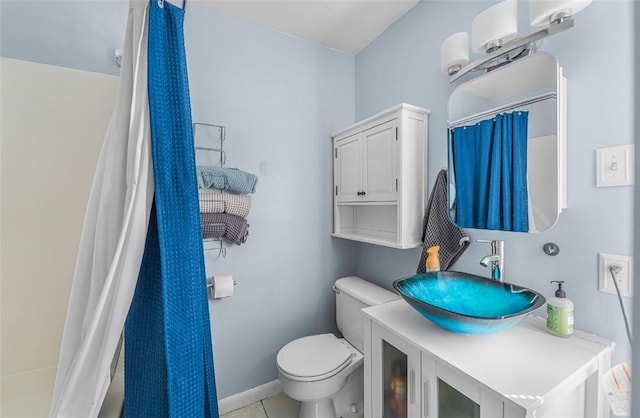 1162 Draper Ave, Elmira, NY 14905 - full bath with vanity, tile patterned flooring, and curtained shower