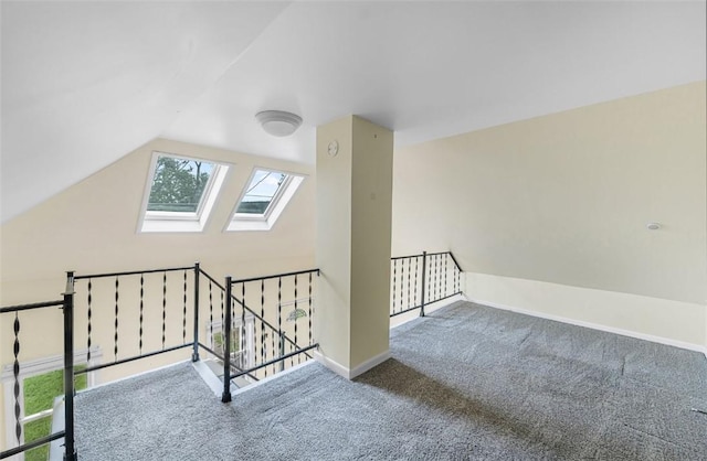 1162 Draper Ave, Elmira, NY 14905 - bonus room with a skylight, carpet flooring, and lofted ceiling