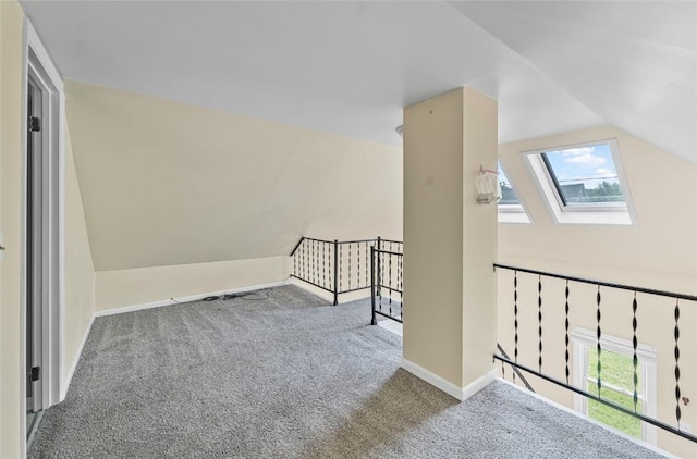 1162 Draper Ave, Elmira, NY 14905 - bonus room featuring vaulted ceiling, carpet floors, and a skylight