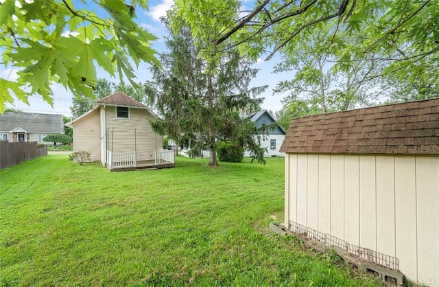 1162 Draper Ave, Elmira, NY 14905 - view of green lawn with a storage unit