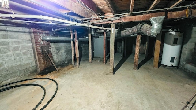 202 County Highway 25a, Richfield, NY 13439 - unfinished below grade area with water heater
