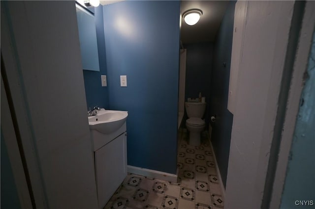 202 County Highway 25a, Richfield, NY 13439 - half bathroom with tile patterned floors and vanity