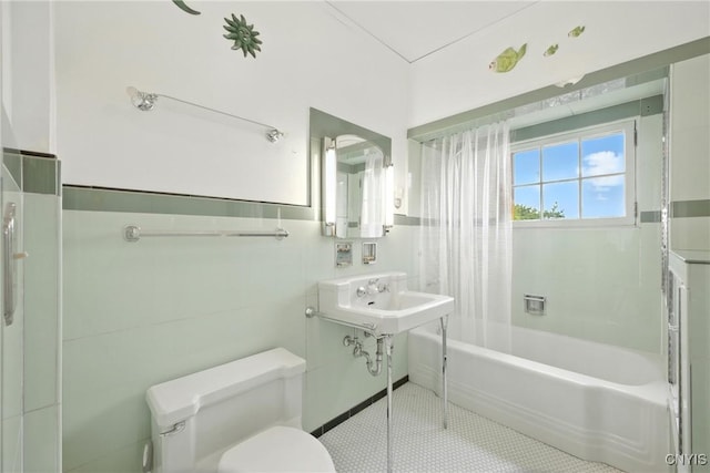 306 Berkeley Dr, Syracuse, NY 13210 - bathroom with  shower combination and tile patterned floors
