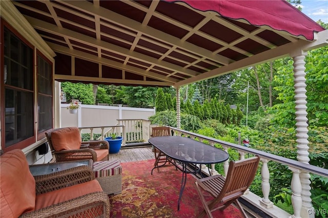 306 Berkeley Dr, Syracuse, NY 13210 - deck with outdoor dining space