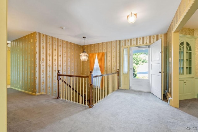 20 Cross Rd, Dewitt, NY 13224 - carpeted entryway with wallpapered walls