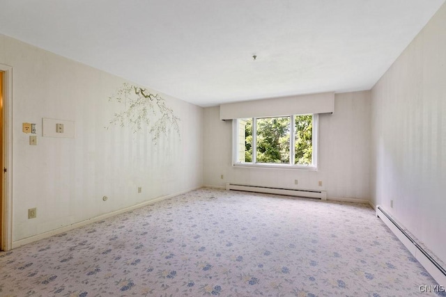 20 Cross Rd, Dewitt, NY 13224 - carpeted spare room with a baseboard radiator and a baseboard heating unit