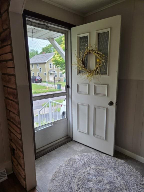 211 Steko Ave, Rochester, NY 14615 - foyer featuring crown molding