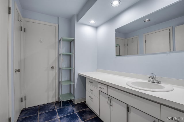32 Bernhardt Dr Unit 5, Amherst, NY 14226 - bathroom with recessed lighting and vanity