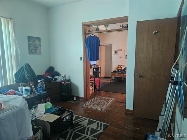 209 W Ferry St Unit S, Buffalo, NY 14213 - bedroom featuring hardwood / wood-style flooring and baseboards