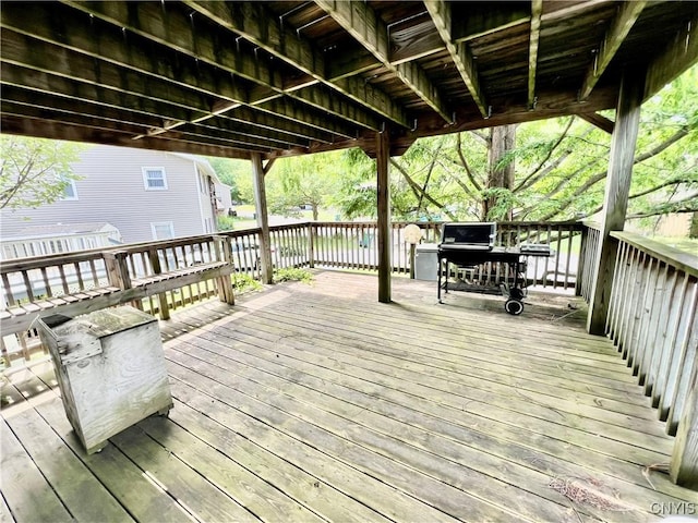 23 Burden Dr, Oswego, NY 13126 - view of wooden deck