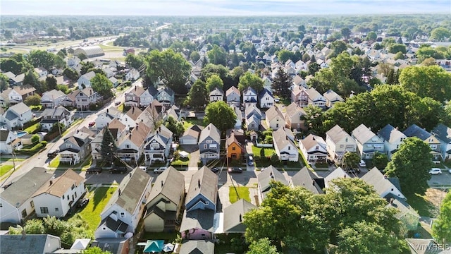 84 Pulaski St, Buffalo, NY 14206 - aerial view of property's location featuring nearby suburban area