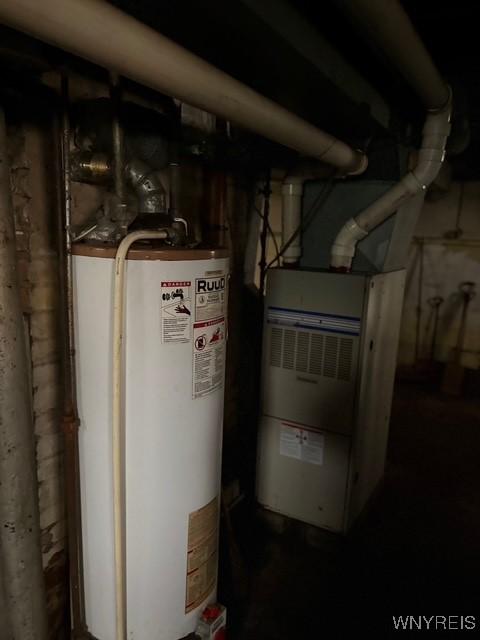 93 Mariemont Ave, Buffalo, NY 14220 - utility room featuring water heater and heating unit
