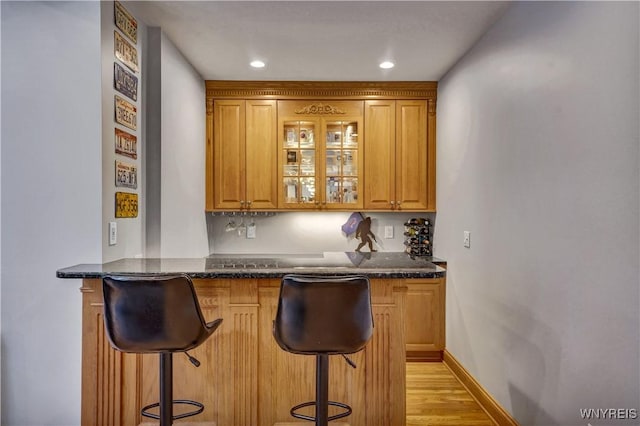57 Middlebury Rd, Orchard Park, NY 14127 - indoor wet bar with light wood finished floors and recessed lighting