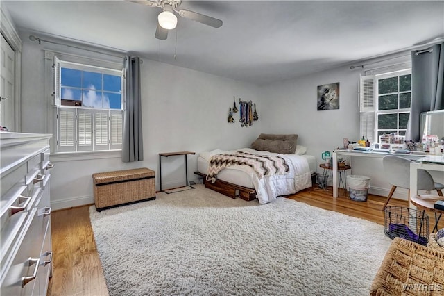 57 Middlebury Rd, Orchard Park, NY 14127 - bedroom with wood finished floors and a ceiling fan