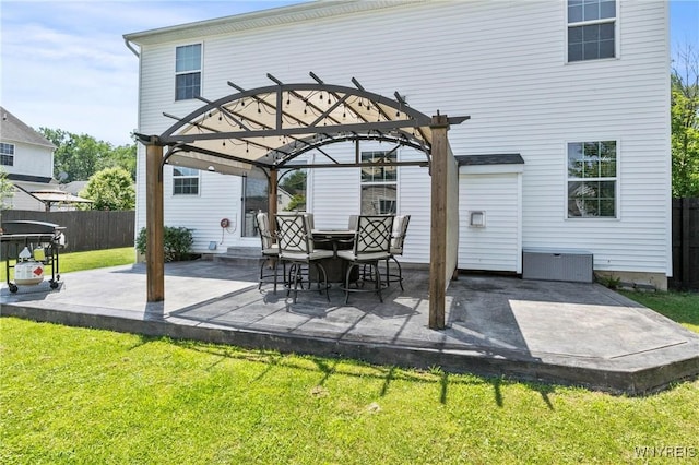 111 Aegean Ave, Amherst, NY 14228 - view of patio with a pergola