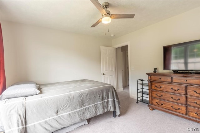3427 Tall Tree Ln, Lysander, NY 13027 - bedroom with light carpet and ceiling fan