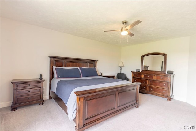 3427 Tall Tree Ln, Lysander, NY 13027 - bedroom featuring light carpet and ceiling fan