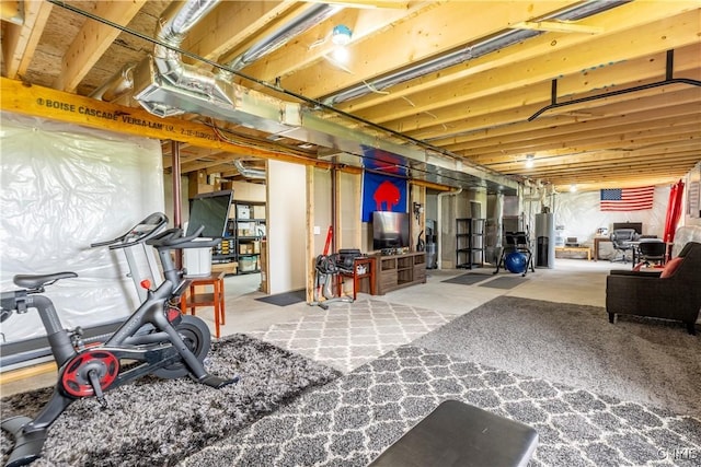 3427 Tall Tree Ln, Lysander, NY 13027 - unfinished basement with water heater