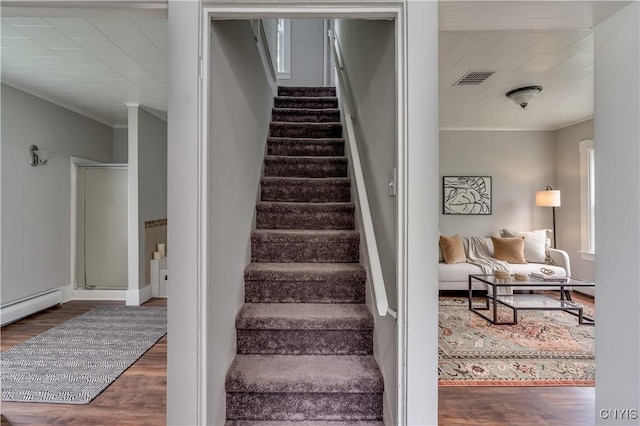 713 Parham St, Wilna, NY 13619 - staircase featuring wood finished floors