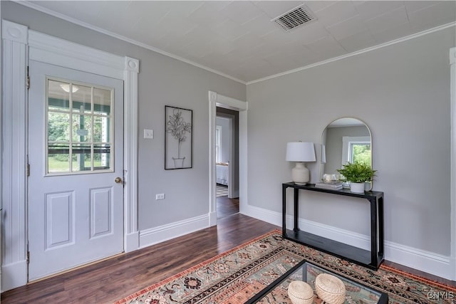 713 Parham St, Wilna, NY 13619 - foyer entrance with wood finished floors and ornamental molding