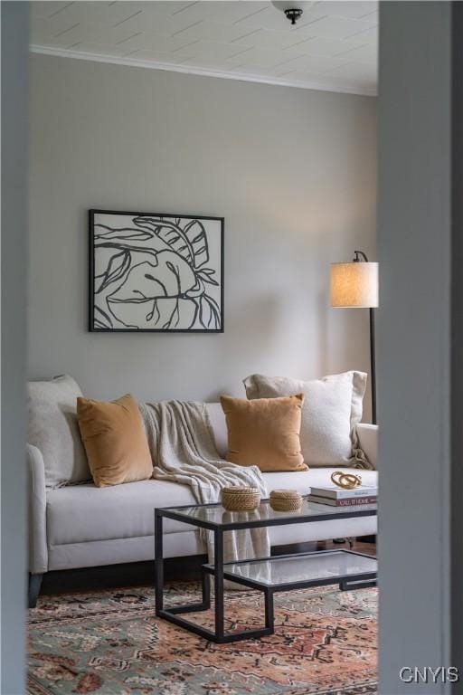 713 Parham St, Wilna, NY 13619 - living area featuring crown molding