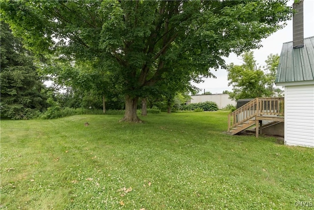 713 Parham St, Wilna, NY 13619 - view of grassy yard featuring stairway