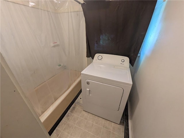 10 Mcclellan Ave, Mount Jewett Boro, PA 16740 - laundry area with washer / clothes dryer and light tile patterned floors
