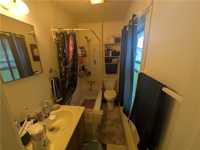 10 Mcclellan Ave, Mount Jewett Boro, PA 16740 - bathroom featuring vanity and shower / bath combo with shower curtain