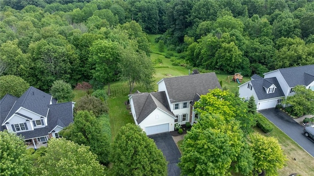 6915 Proximity Ln, Victor, NY 14564 - aerial view of residential area featuring a forest