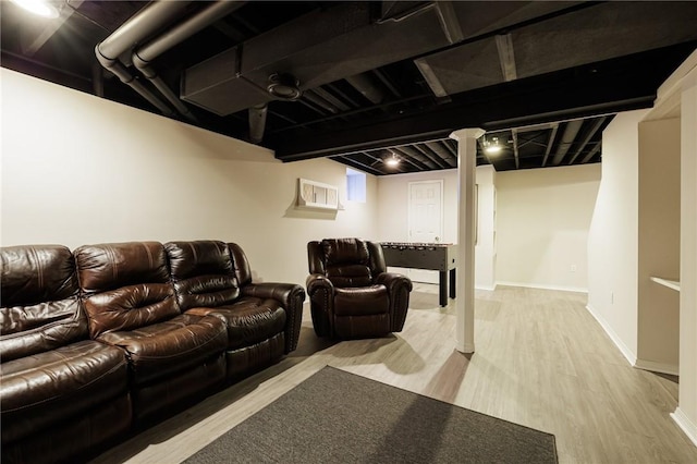 6915 Proximity Ln, Victor, NY 14564 - home theater featuring wood finished floors and baseboards